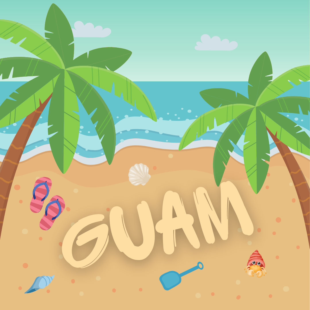 2x2 Magnet 4pc Guam Set A